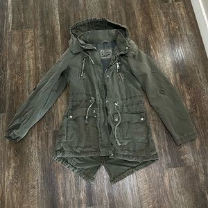 Levi’s Green Hooded Anorak Jacket - XS
